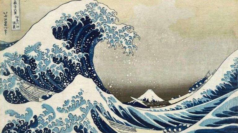 Katsushika Hokusai “La Gran Ola de Kanagua”, 1833.