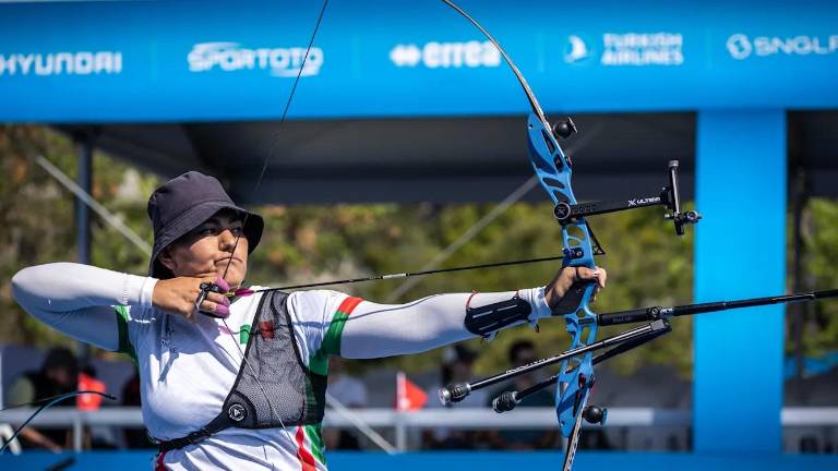 La mexicana Alejandra Valencia en la Copa Del Mundo de tiro con arco 2023