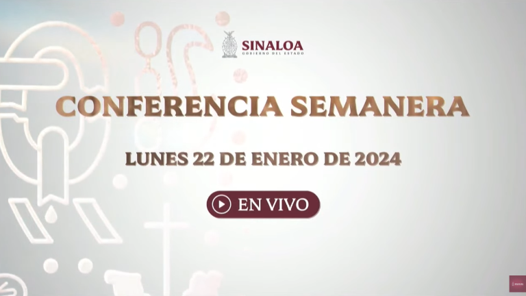 Conferencia semanera del Gobernador Rubén Rocha Moya.
