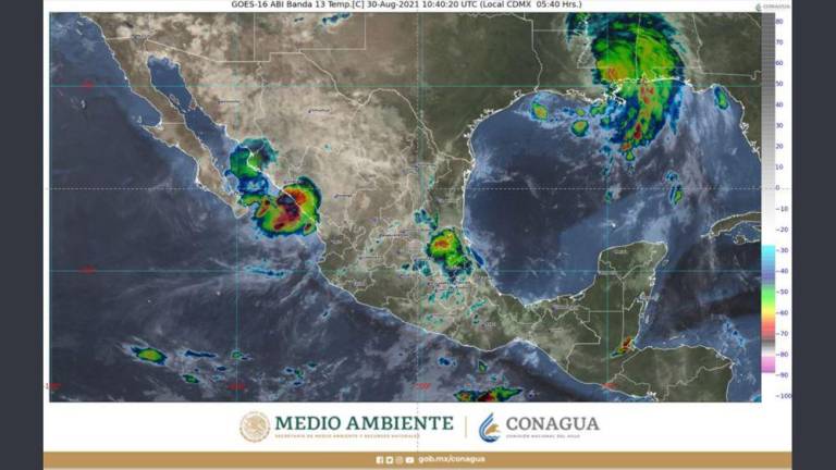 Condiciones actuales de las lluvias sobre Sinaloa.