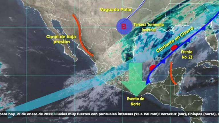 Continúan bajas temperaturas en Sinaloa por tercera tormenta invernal de la temporada