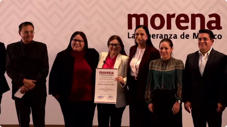 Morena presenta a Imelda Castro Castro como la coordinadora en Sinaloa.