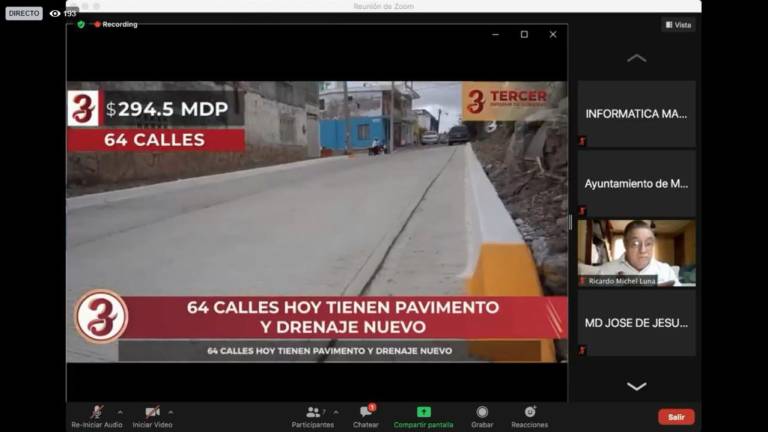 El Alcalde Luis Guillermo Benítez Torres emite un mensaje vía Zoom.