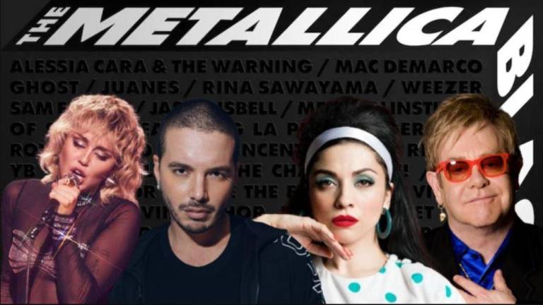 Miley Cyrus, Elton John y más hacen sus propias versiones de temas de Metallica