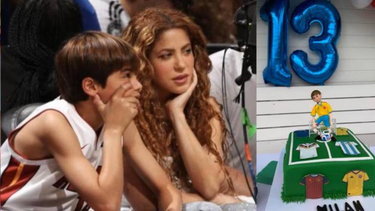 Shakira celebró el cumpleaños 13 de su hijo Milan.