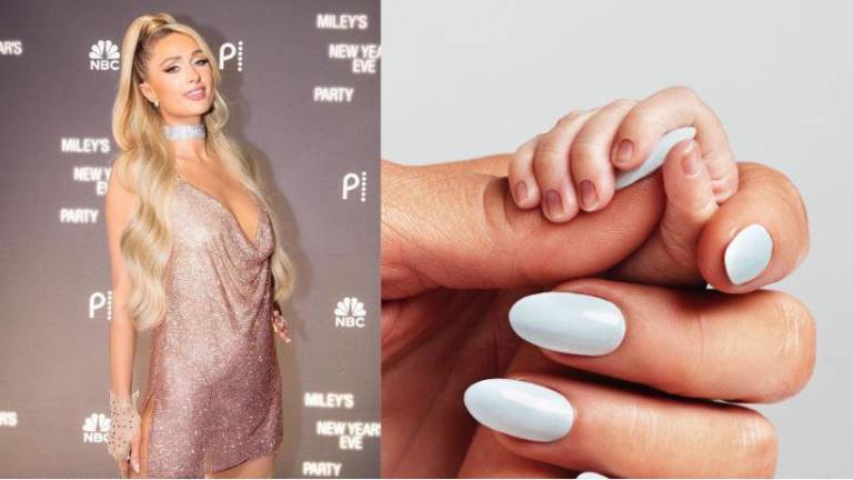 Paris Hilton muestra la primera foto de su bebé.