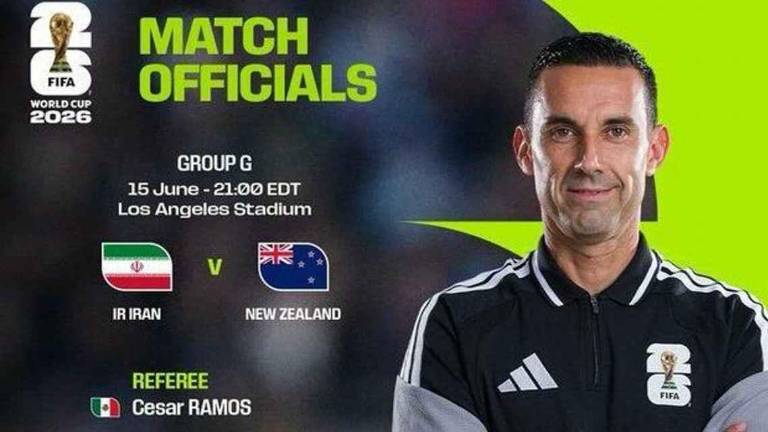 El sinaloense César Ramos pitará en su tercer Mundial.