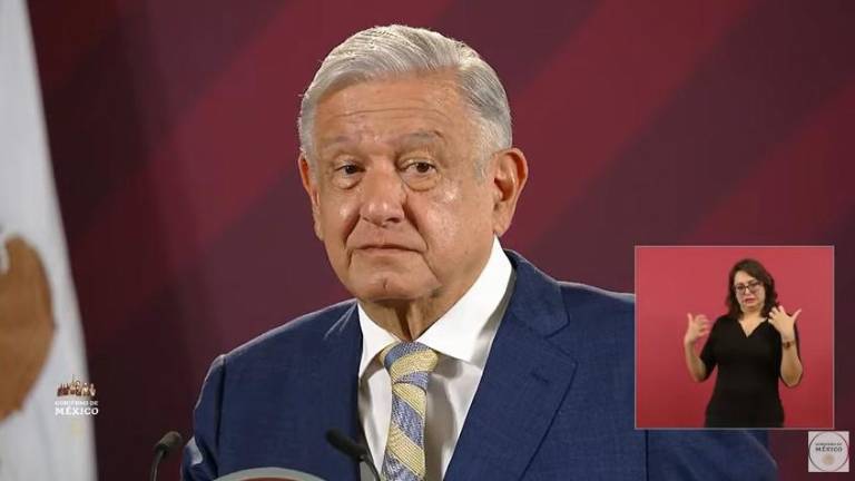 Andrés Manuel López Obrador durante su conferencia matutina.