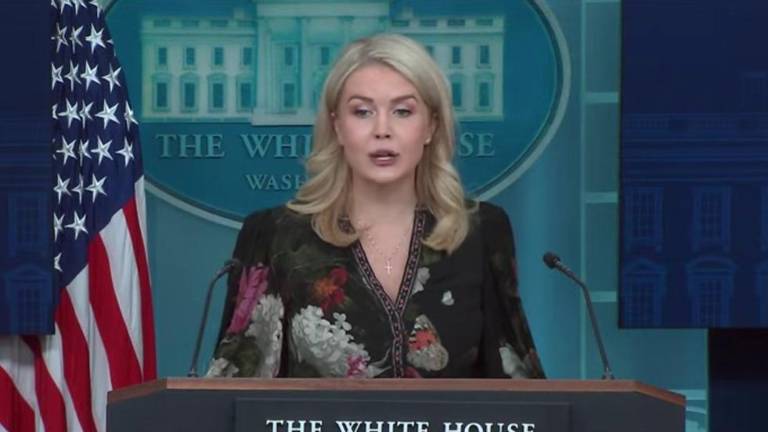 Karoline Leavitt, vocera de la Casa Blanca.