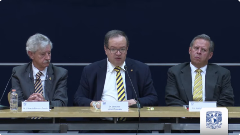 Conferencia de la UNAM para anunciarán que aplicarán de nuevo el examen de admisión para licenciatura.