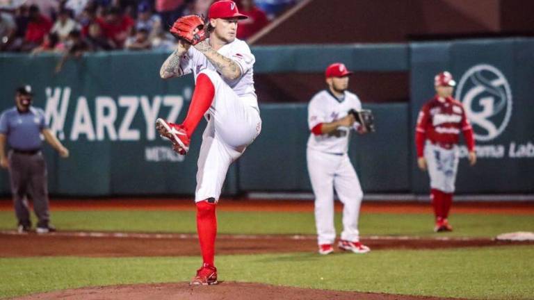 Dylan Unsworth dejó sin hits ni carrera a los Diablos Rojos del México.