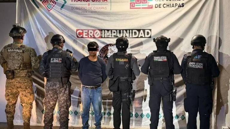 El presunto líder de la MS-13 fue detenido en Chiapas y puesto a disposición de autoridades migratorias mientras se determina su situación jurídica.
