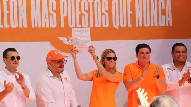 Mariana Rodríguez se registró este sábado ante Movimiento Ciudadano en busca de contender por la Alcaldía de Monterrey en las elecciones de 2024.