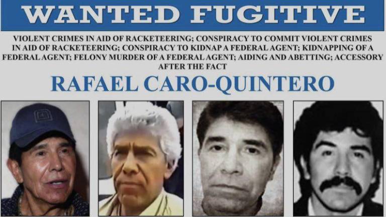 Ficha de búsqueda de la DEA sobre Rafael Caro Quintero.