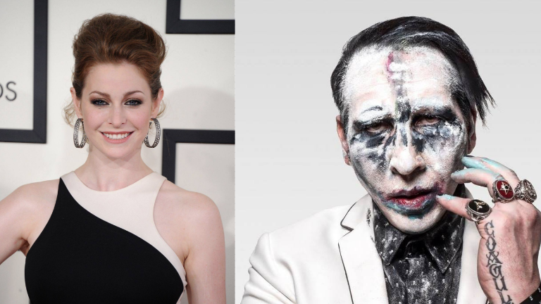 Esmé Bianco y Marilyn Manson.