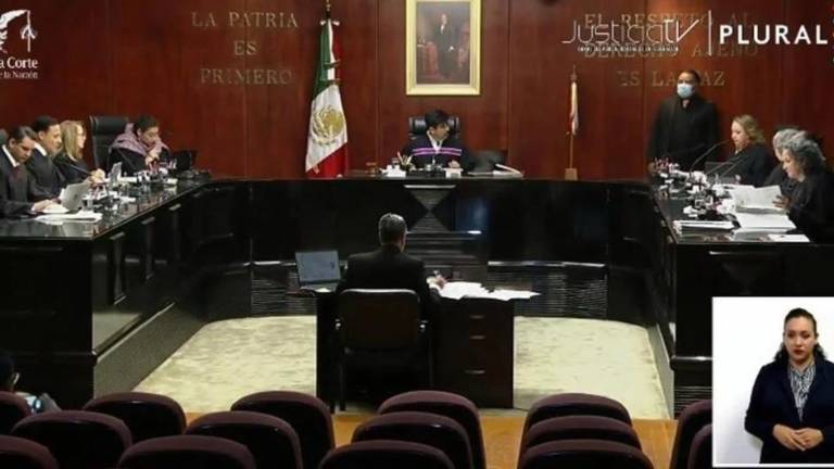 Ministros de la Suprema Corte durante la sesión en la que se validó la reforma electoral de Coahuila.