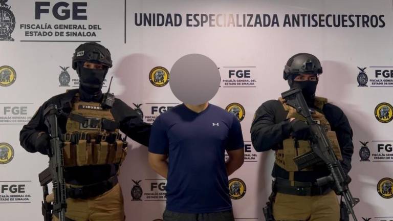 Elementos de la Unidad Antisecuestros capturaron a José “N” en la zona centro de Culiacán.