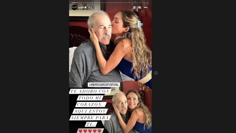 Anahí publica su reciente visita a Andrés García en su casa de Acapulco.