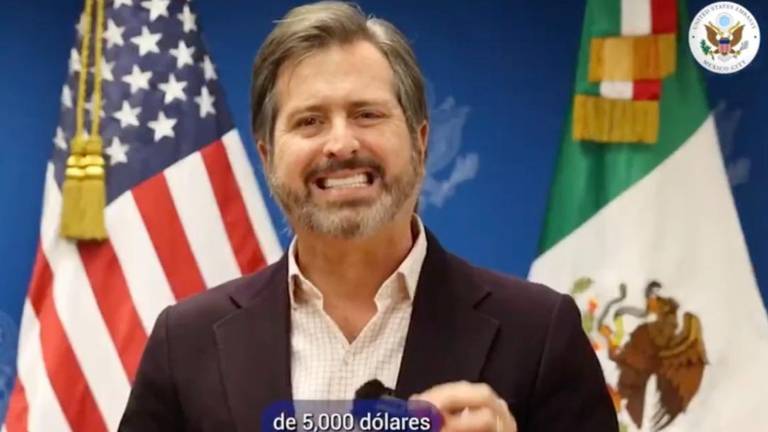 Mensaje de la Embajada de Estados Unidos en México sobre los cruces ilegales.