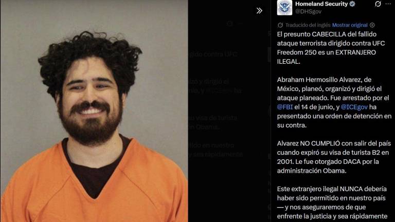 El Gobierno de Estados Unidos anunció que lograron evitar un complot contra el evento de lucha libre en la Casa Blanca, donde el grupo era encabezado por un “terrorista” mexicano.