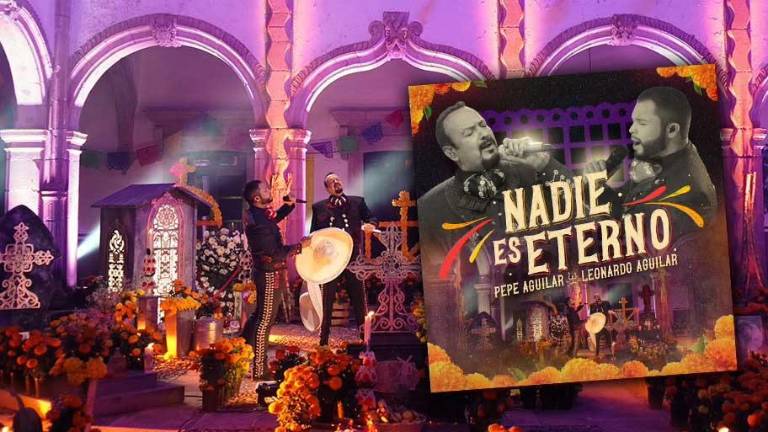 Pepe Aguilar y su hijo Leonardo