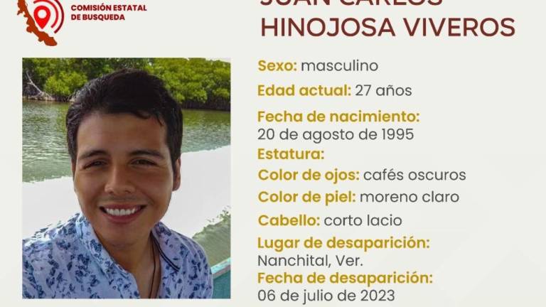 El fotoperiodista Juan Carlos Hinojosa Viveros desapareció el jueves 6 de julio , en Nanchital, Veracruz.