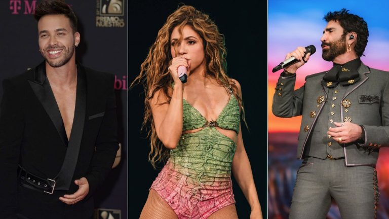 Prince Royce, Shakira y Alejandro Fernández.