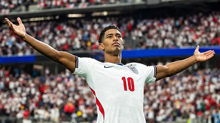 Jude Bellingham, autor de un doblete de Inglaterra ante México en el Mundial 2026.