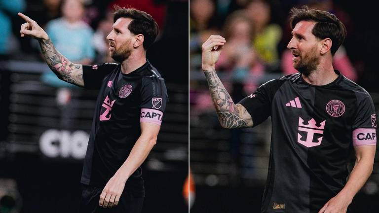 El festejo de Messi.