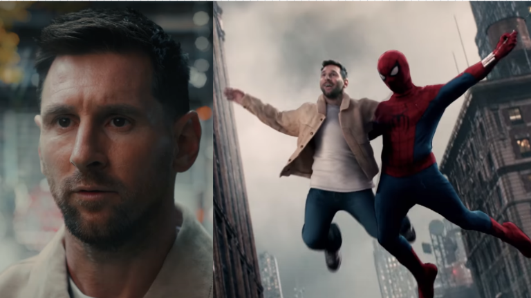 Messi participa en la promoción de Spiderman