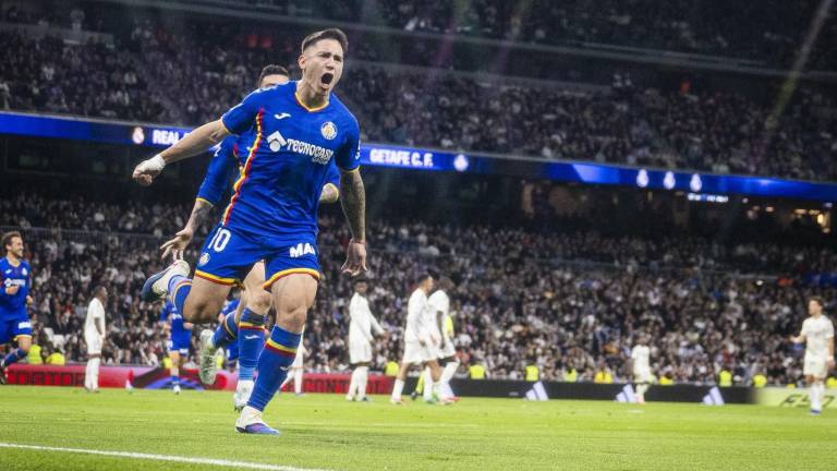 Martín Satriano fue el autor del gol con el que el Getafe le ganó al Real Madrid en el Bernabéu.
