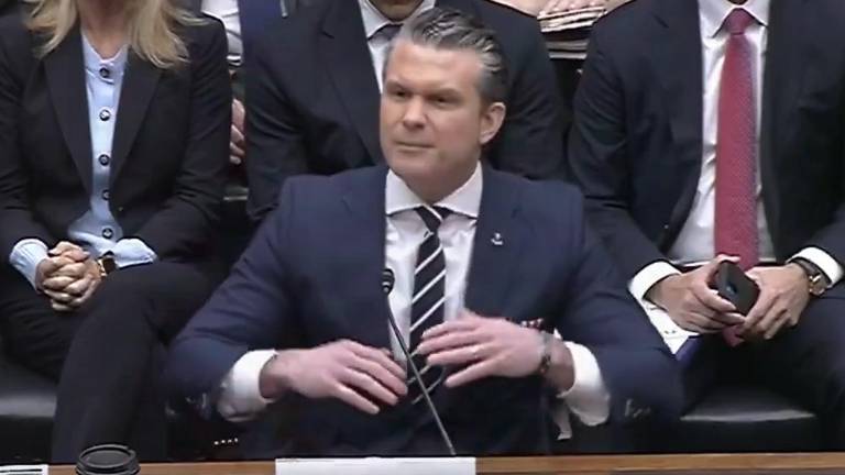 Pete Hegseth, Secretario de Guerra, en su comparecencia ante el Comité de Servicios Armados de la Cámara de Representantes.