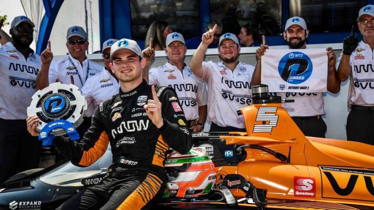 El mexicano Patricio O’Ward conquista en Detroit su segundo triunfo en IndyCar