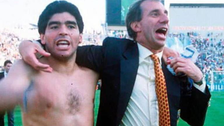 Maradona y Bilardo, en sus años juntos en Selección Argentina.