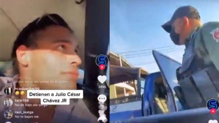 Julio César Chávez Jr. fue interceptado por la Fiscalía General del Estado.