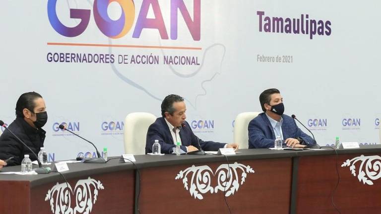 El grupo de gobernadores del PAN critican acciones contra el Gobernador de Tamaulipas.