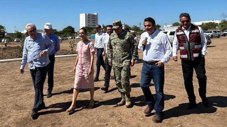 La Presidenta Claudia Sheinbaum Pardo recorrió, junto al Gobernador Rubén Rocha Moya, las obras hidroagrícolas en el valle de Culiacán y Navolato.