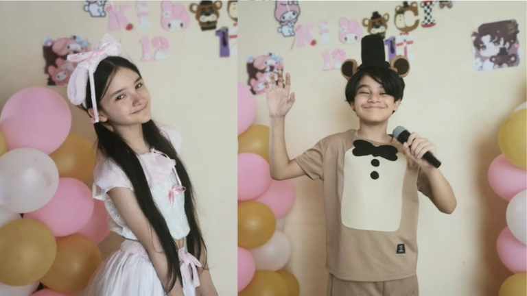 Kiara Ivanna y Carlos Iván Vega Bodarth celebran sus 12 años de edad.