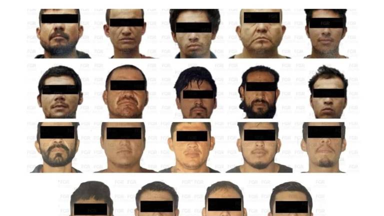 Los 19 integrantes del CJNG fueron detenidos con un arsenal en Tizapán el Alto, Jalisco.