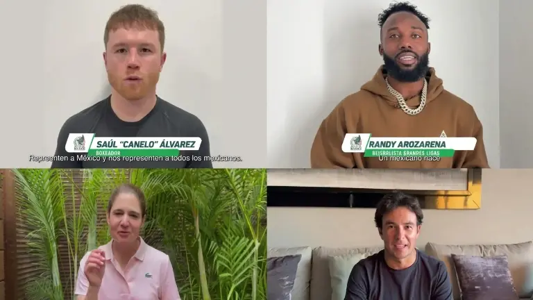 Canelo Álvarez, Randy Arozarena, Lorena Ochoa y Checo Pérez son algunas de las figuras que mandan mensajes de apoyo al Tri.