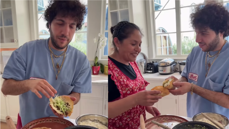 Benny Blanco muestra su gusto por la comida mexicana.