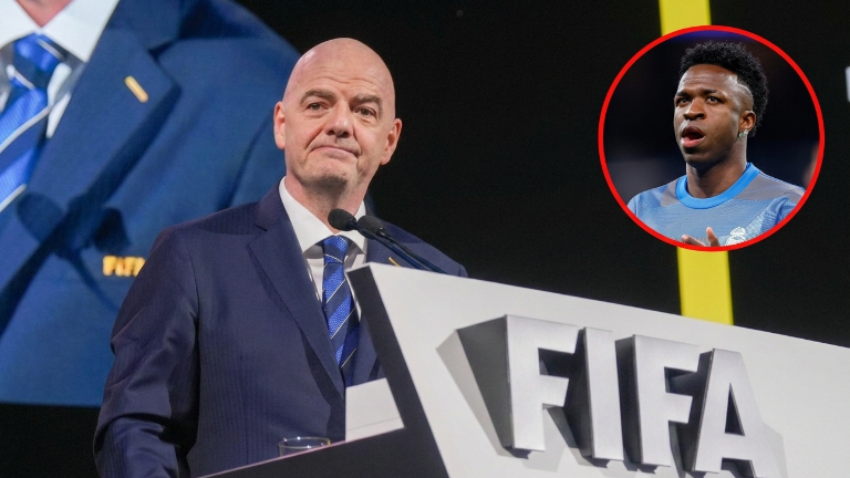 Gianni Infantino propone sanciones y nueva regla contra expresiones racistas en el futbol.