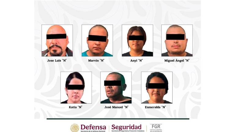 Un grupo de detenidos en Michoacán señalados de extorsión.