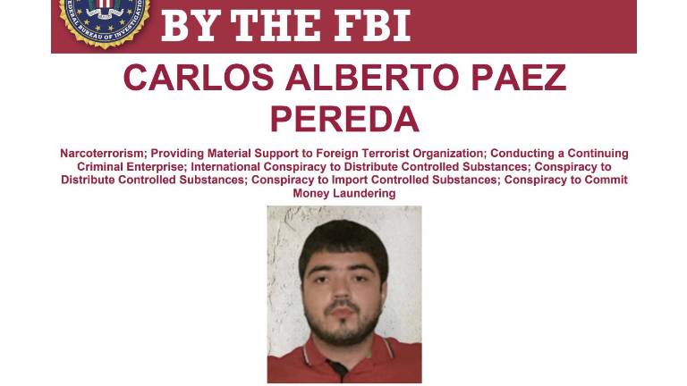 El FBI emite una ficha para la detención Carlos Alberto Páez Pereda, operador de “Los Rugrats” del Cártel de Sinaloa.