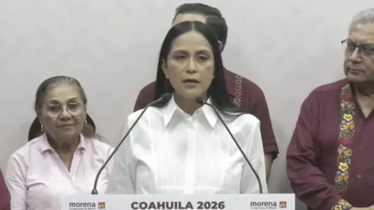 La dirigencia nacional de Morena, Ariadna Montiel, anuncia que impugnarán la elección de las 16 diputaciones locales de Coahuila.
