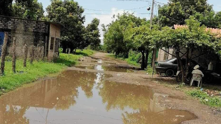 La lluvia con actividad eléctrica del lunes fue la que causó el apagón en Palmillas, Escuinapa.