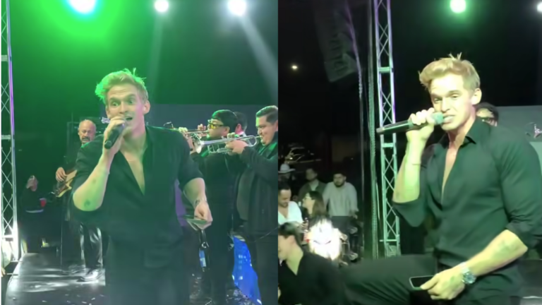 Cody Simpson canta en una fiesta privada en Guasave.
