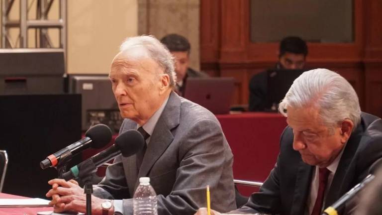 Alejandro Gertz Manero en una de las reuniones con el Presidente Andrés Manuel López Obrador.