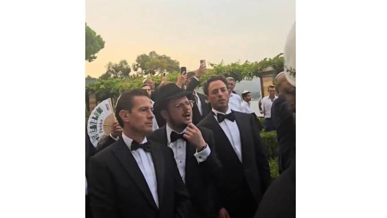 Enrique Peña Nieto y Omer Adam durante el evento.