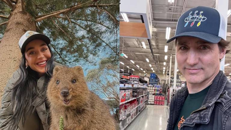 Katy Perry y Justin Trudeau.